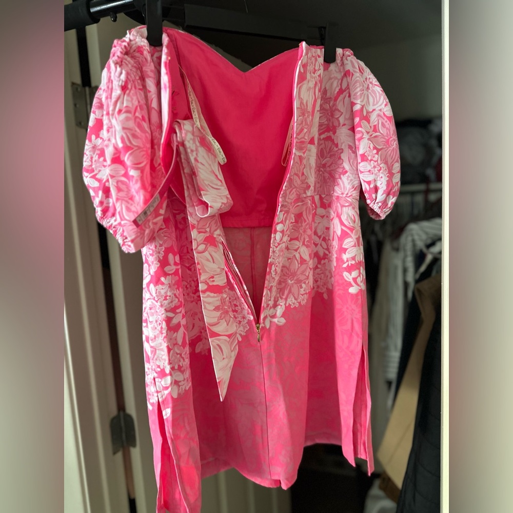 Lilly Pulitzer Winola Off-The-Shoulder Romper size 12 BNWT - Picture 7 of 7